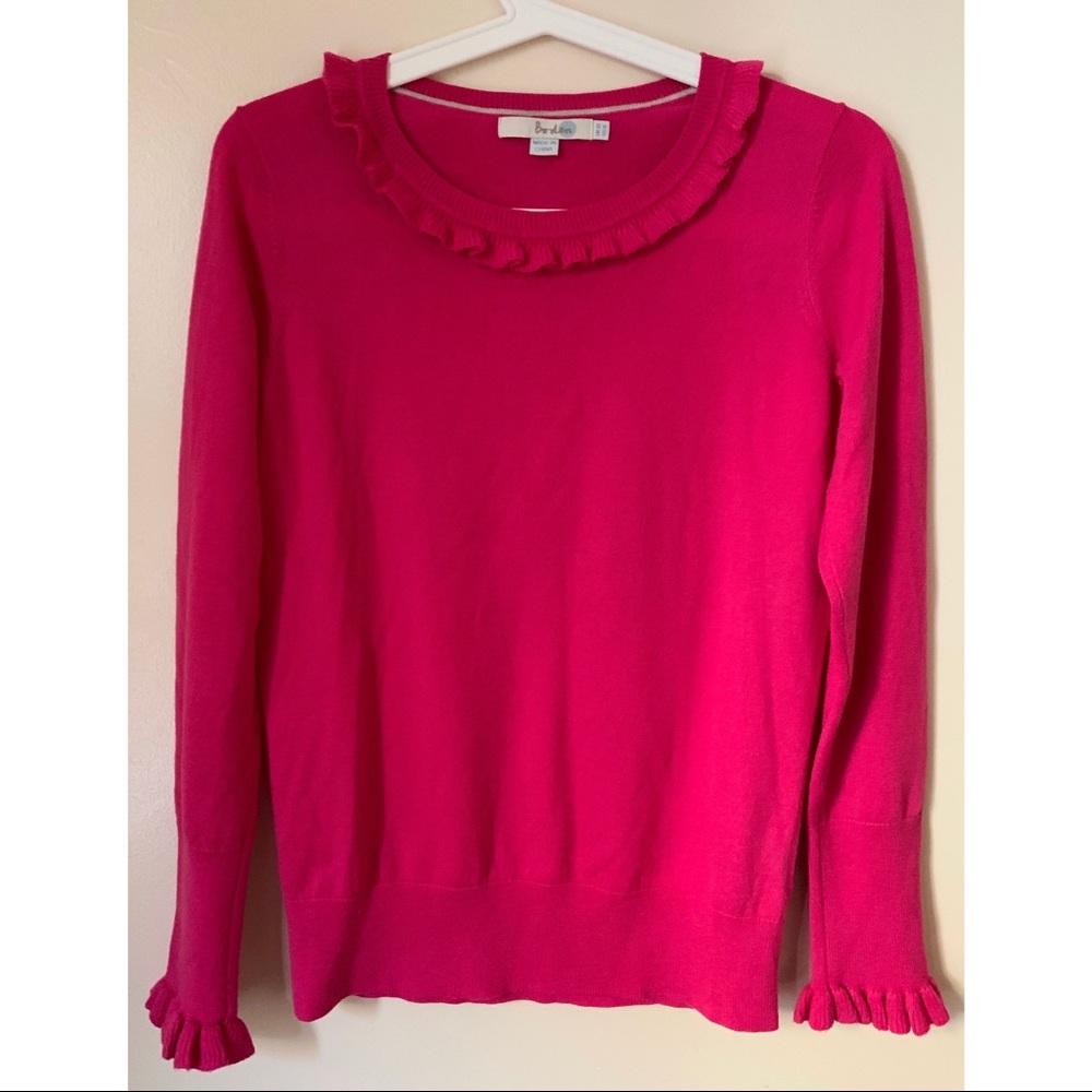 Boden • 6 • Mini Ruffle Accent Sweater